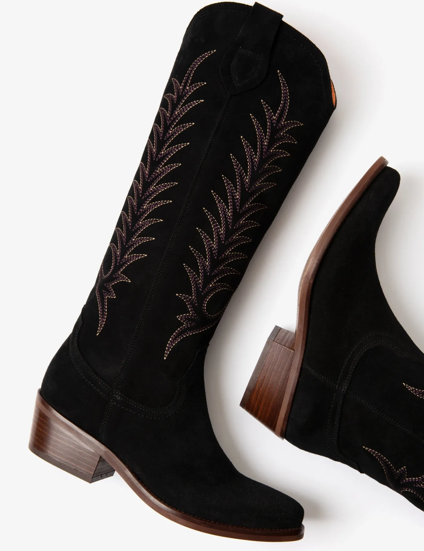 BOY Penelope Chilvers Blanca Suede Embroidered Boot