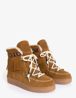 Penelope Chilvers Cabin Suede Wool-Lined Boot