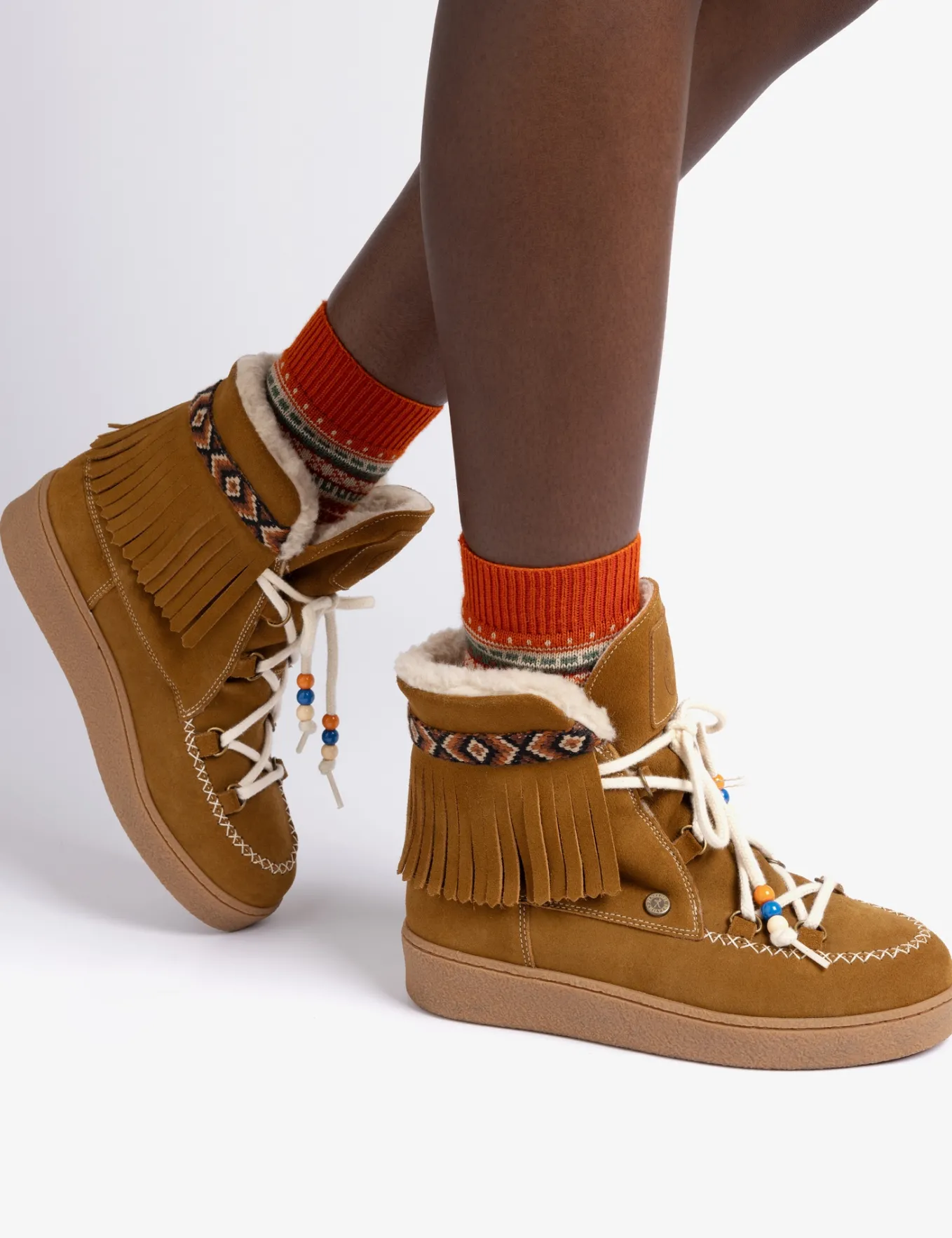Penelope Chilvers Cabin Suede Wool-Lined Boot