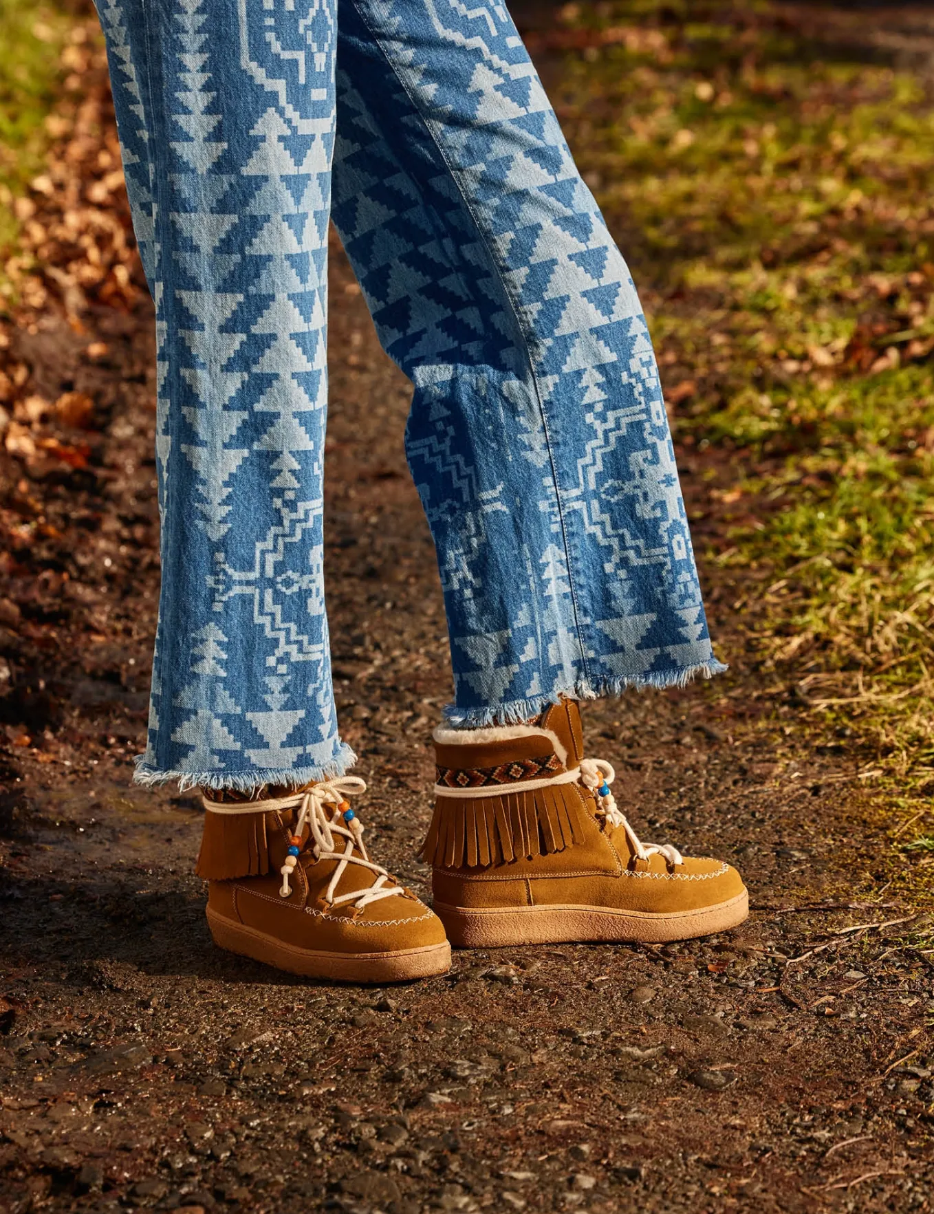 Penelope Chilvers Cabin Suede Wool-Lined Boot