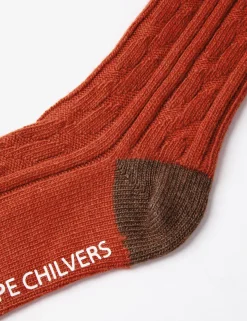Penelope Chilvers Cashmere Cable Boot Socks