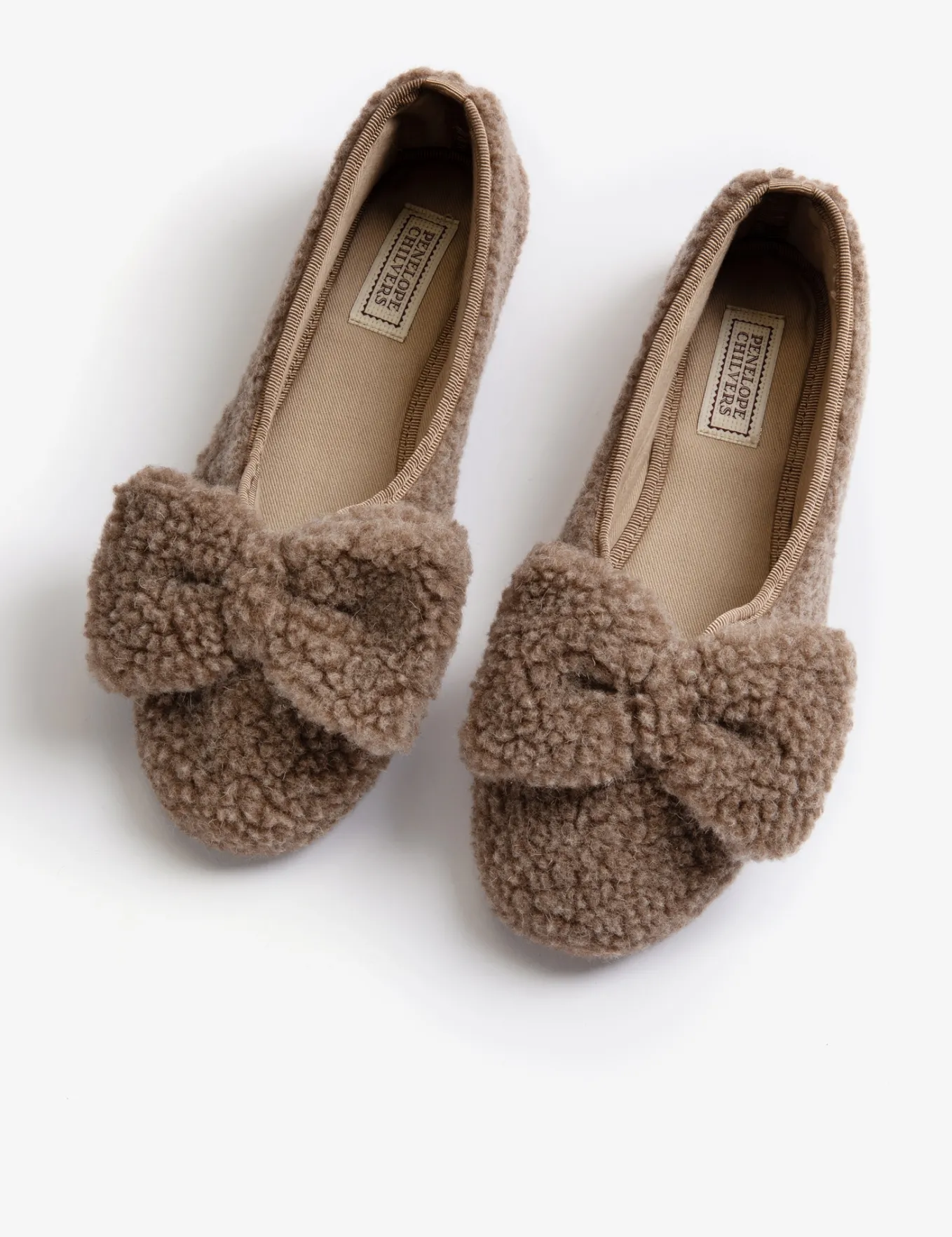 Penelope Chilvers Celeste Shearling Bow Slipper