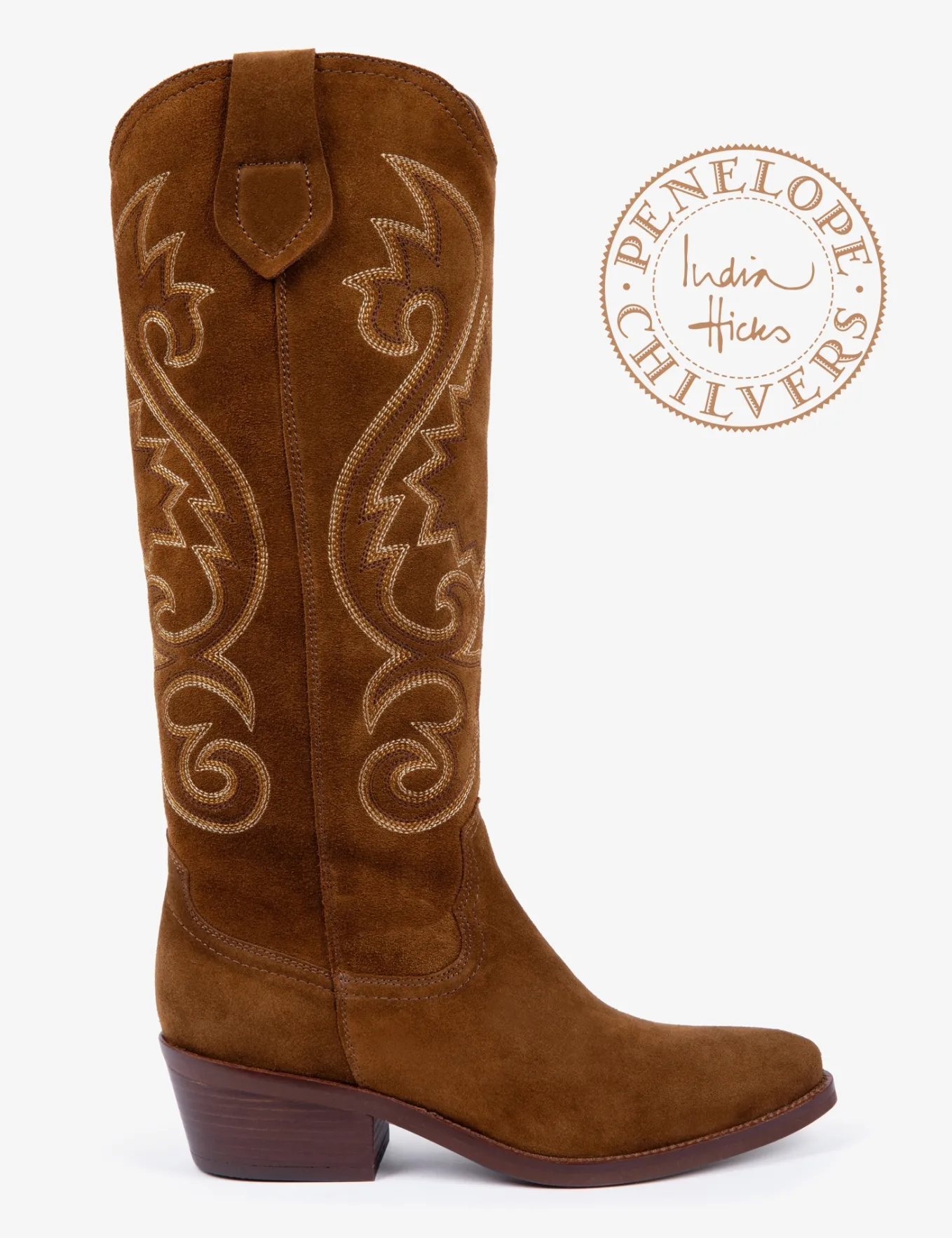 BOY Penelope Chilvers Cowgirl Suede Embroidered Boot