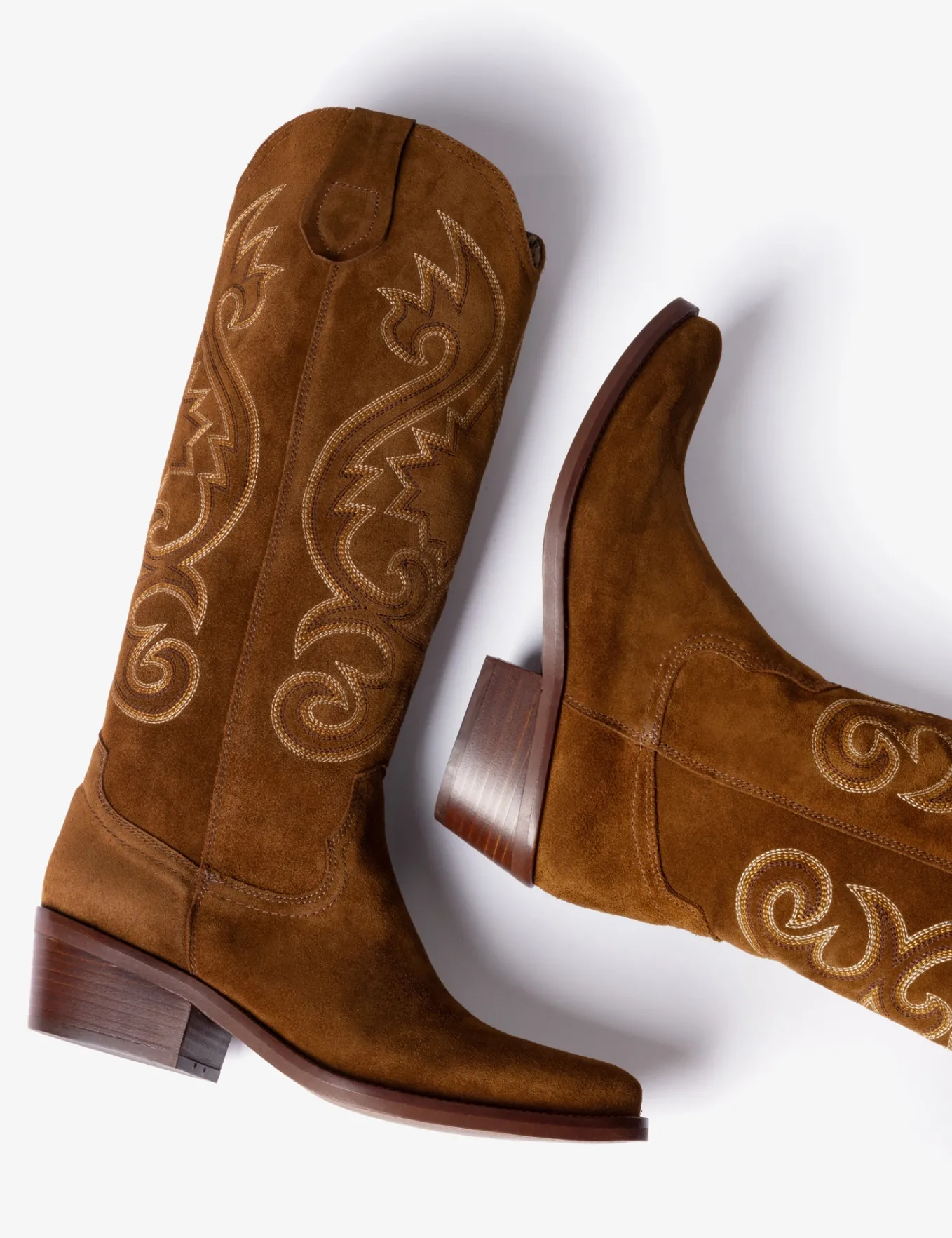 BOY Penelope Chilvers Cowgirl Suede Embroidered Boot