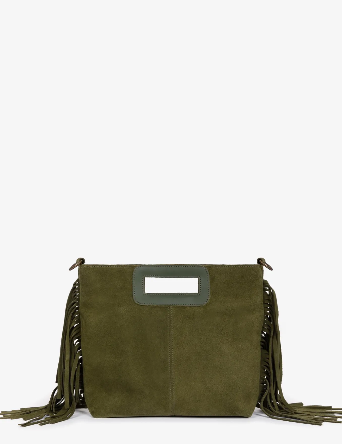 Penelope Chilvers Fringe Handy Suede Bag