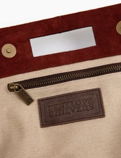 Penelope Chilvers Fringe Handy Suede Bag