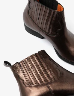 Penelope Chilvers Frontier Metallic Leather Boot