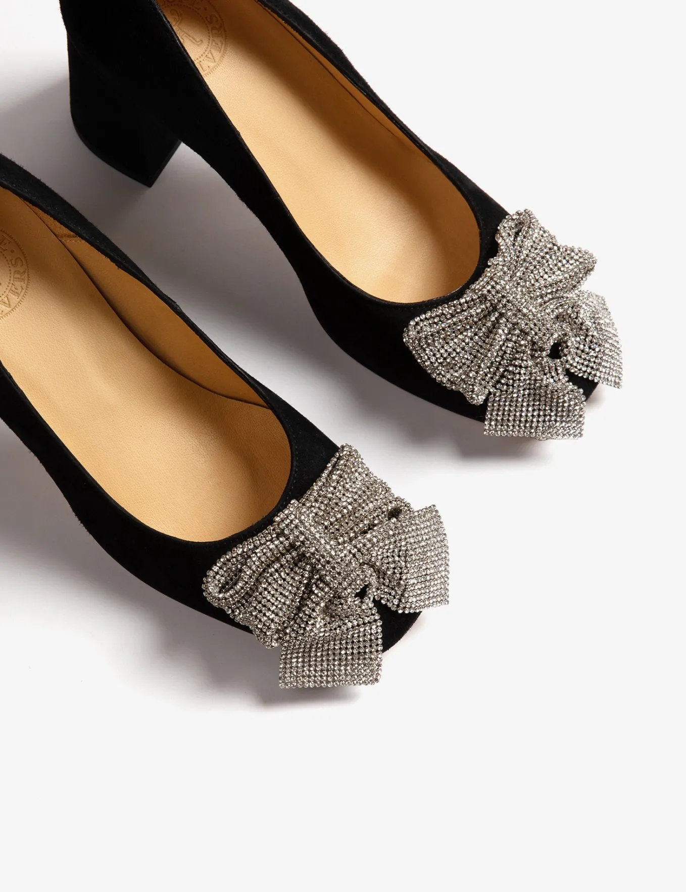 Penelope Chilvers Gamine Bow Suede Shoe