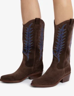 BOY Penelope Chilvers Goldie Embroidered Cowboy Boot