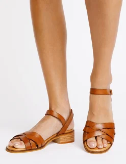 Penelope Chilvers Heeled Shepherdess Leather Sandal