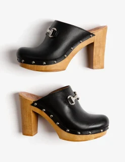 Penelope Chilvers High Horsebit Leather Clog