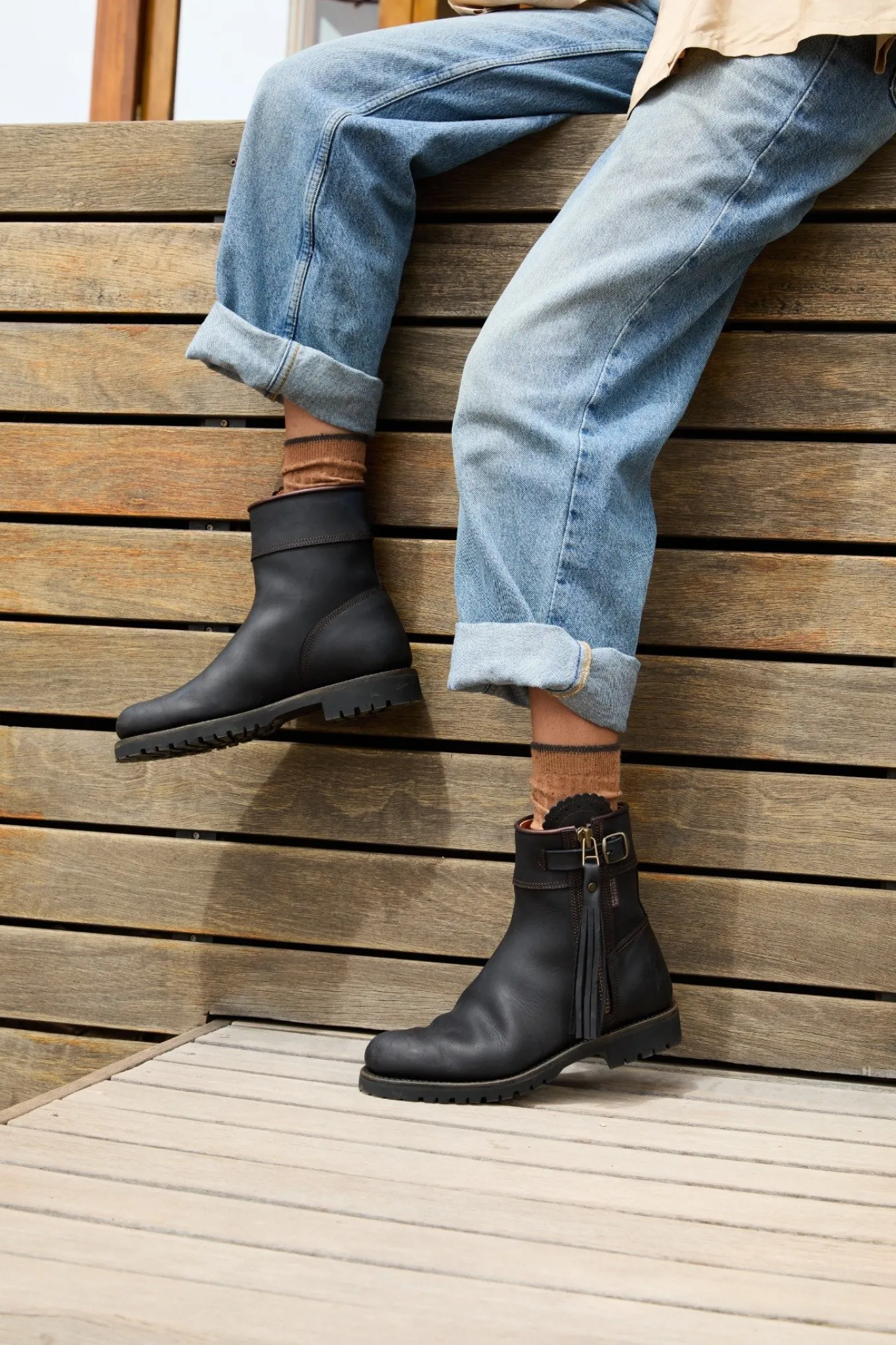 Penelope Chilvers Inclement Cropped Tassel Boot