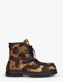 Penelope Chilvers Incredible Tortoiseshell Shearling-Lined Boot