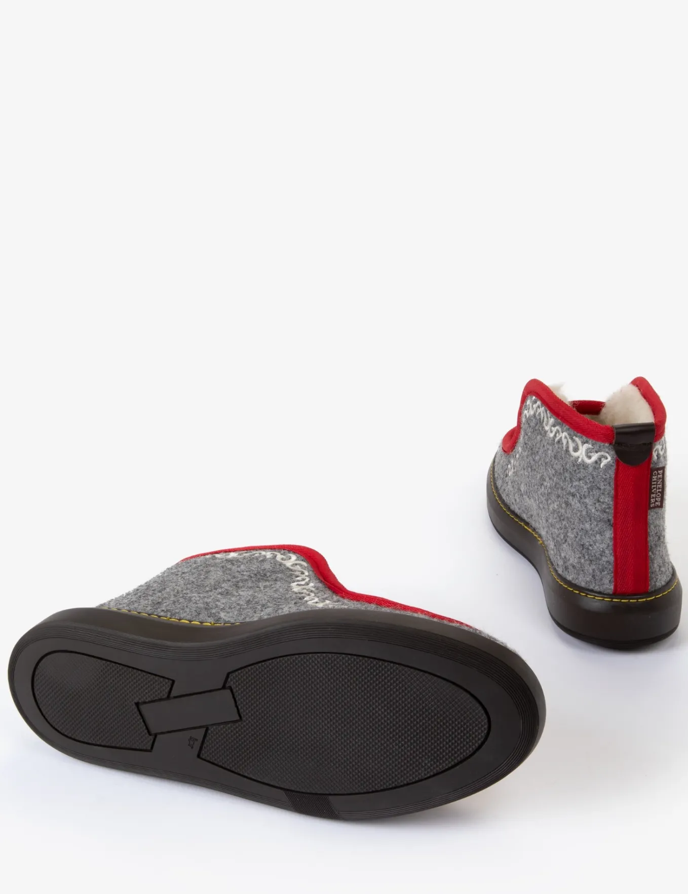 Penelope Chilvers Inuit Embroidered Felt Wool-Lined Slipper