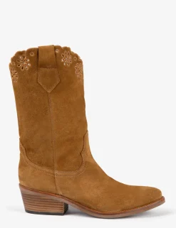 BOY Penelope Chilvers Jesse Broderie Suede Cowboy Boot