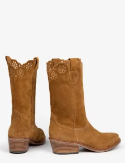 BOY Penelope Chilvers Jesse Broderie Suede Cowboy Boot