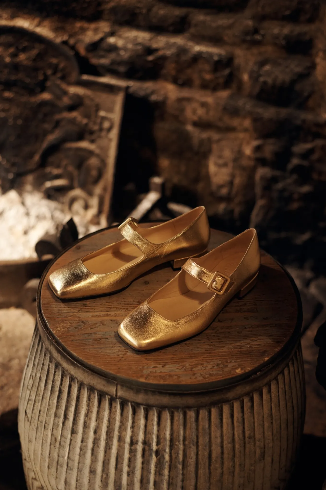 Penelope Chilvers Low Mary Jane Leather Shoe