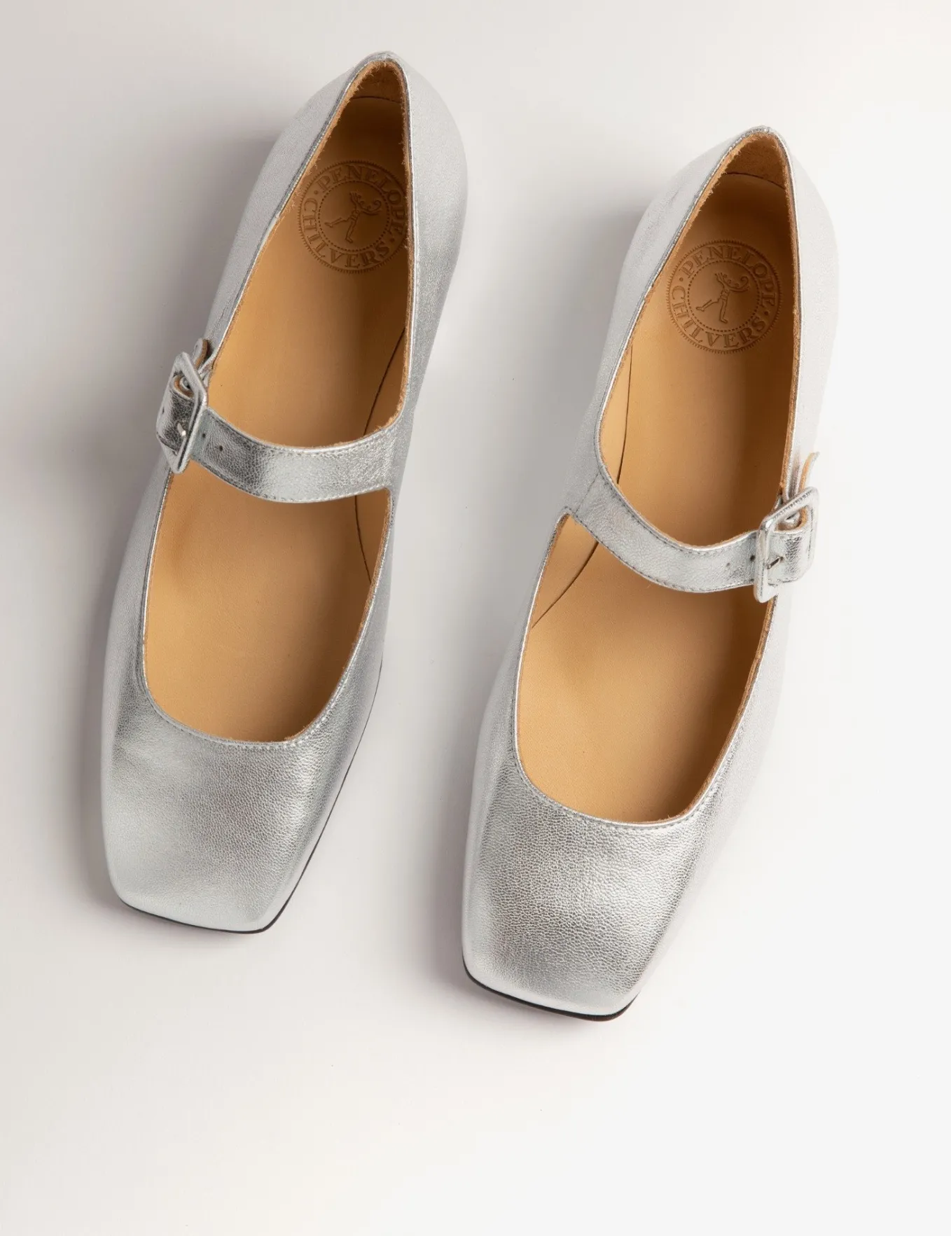 Penelope Chilvers Low Mary Jane Leather Shoe