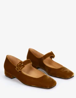 Penelope Chilvers Low Mary Jane Velvet Shoe