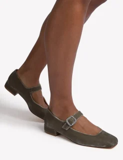 Penelope Chilvers Low Mary Jane Velvet Shoe