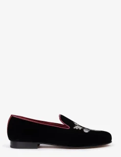 Penelope Chilvers Mens Dandy Velvet Acorn Slipper
