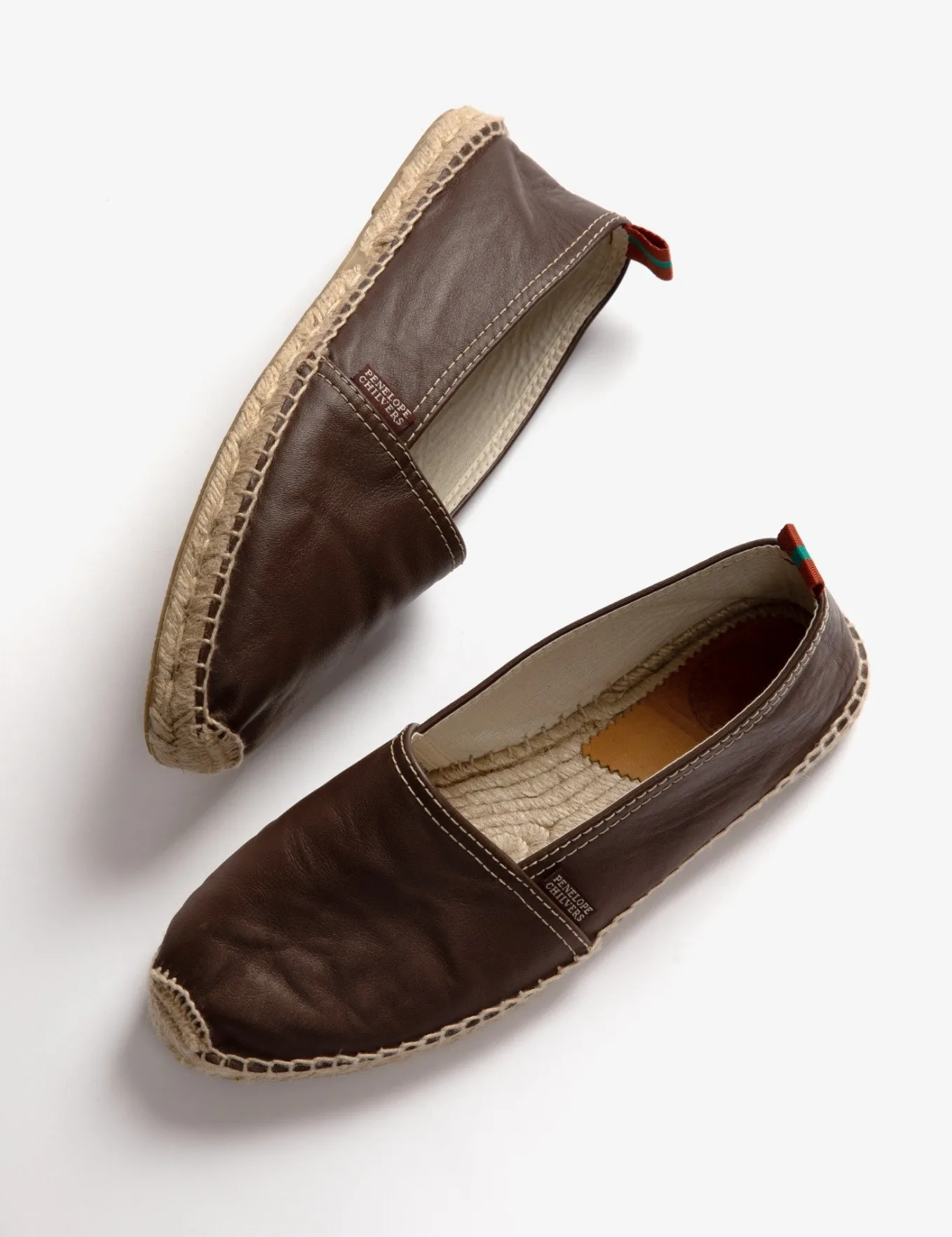 Penelope Chilvers Mens Flat Leather Espadrille