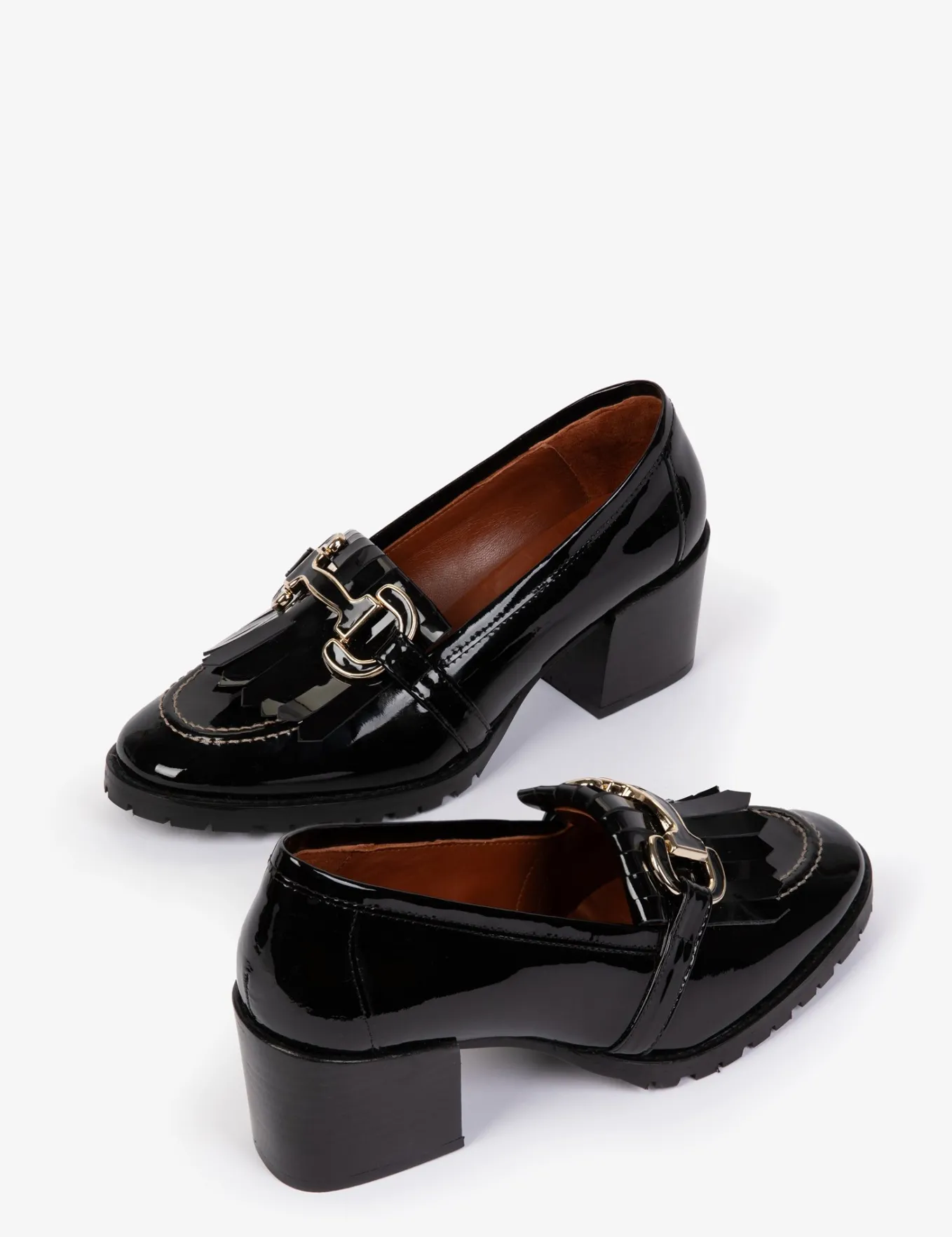 Penelope Chilvers Mid Monti Fringe Patent Loafer