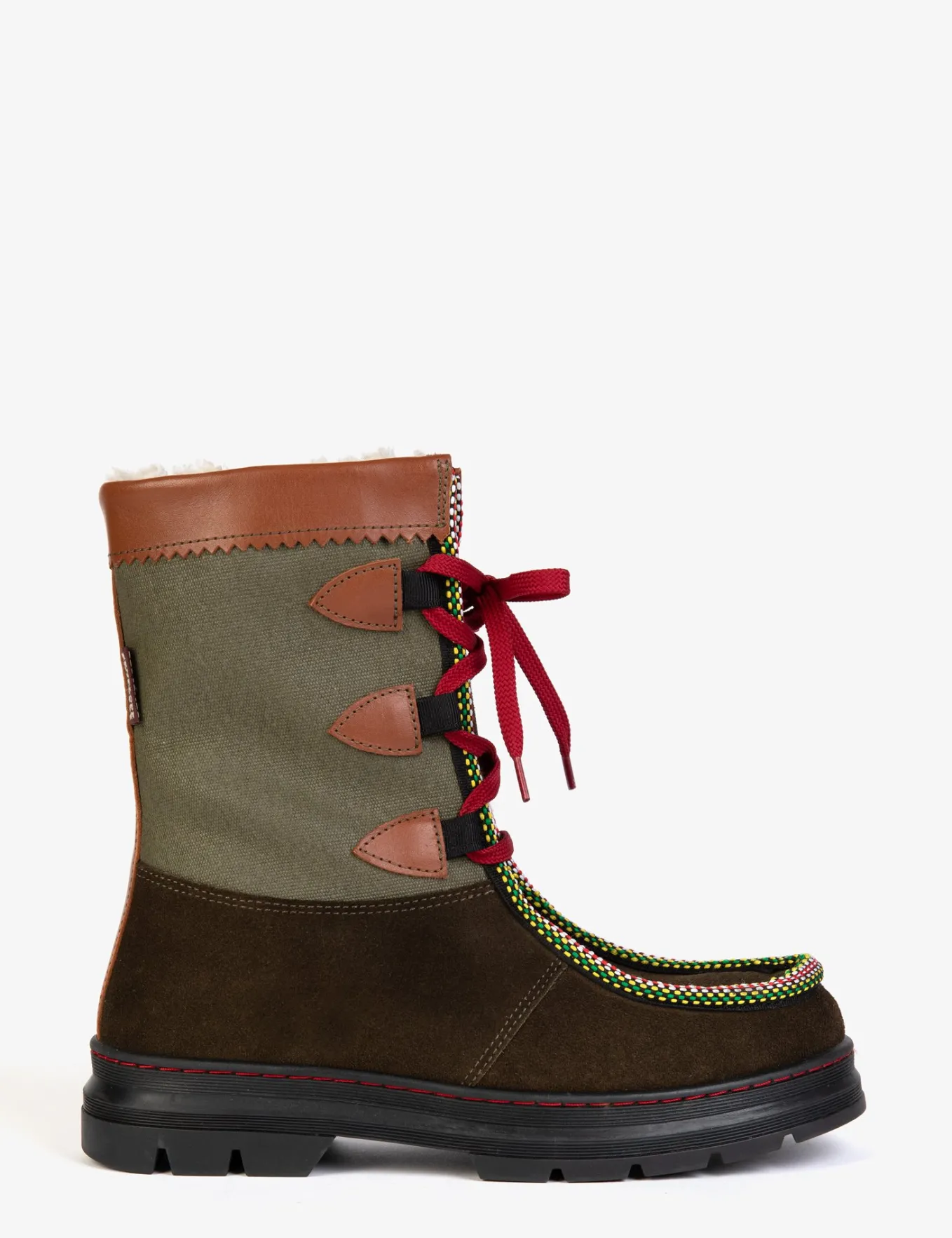 Penelope Chilvers Midcalf Intrepid Suede Shearling-Lined Boot