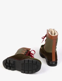Penelope Chilvers Midcalf Intrepid Suede Shearling-Lined Boot