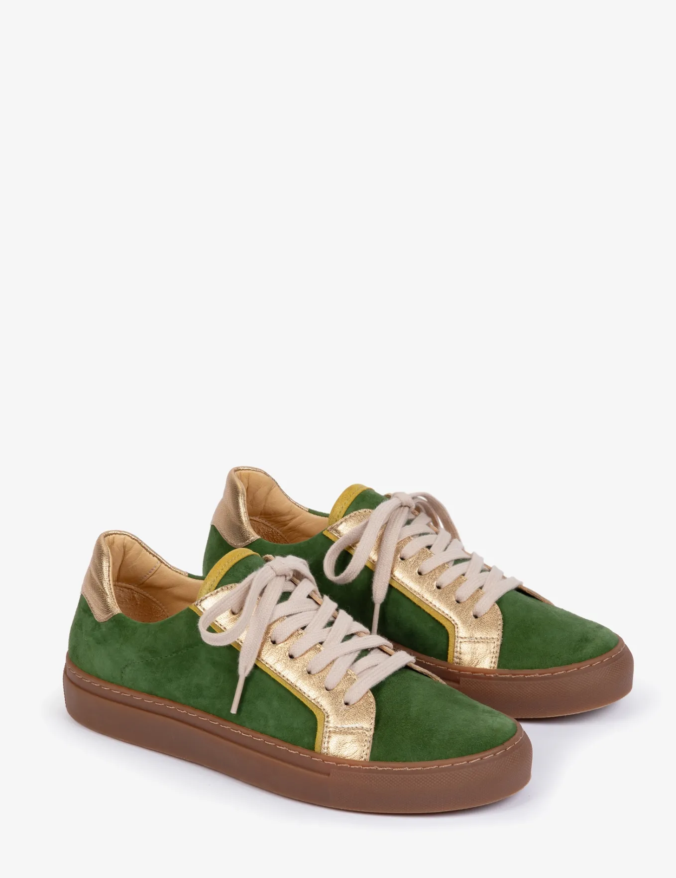 Penelope Chilvers Paradise Suede Metallic Trainer