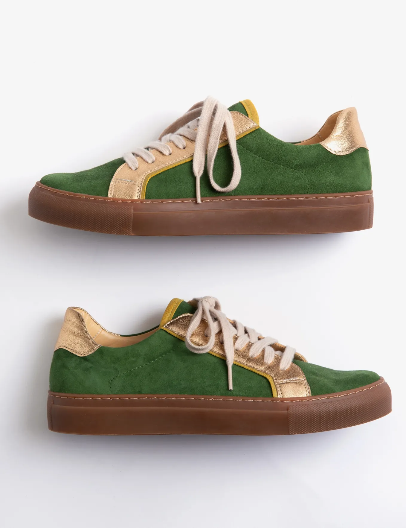 Penelope Chilvers Paradise Suede Metallic Trainer