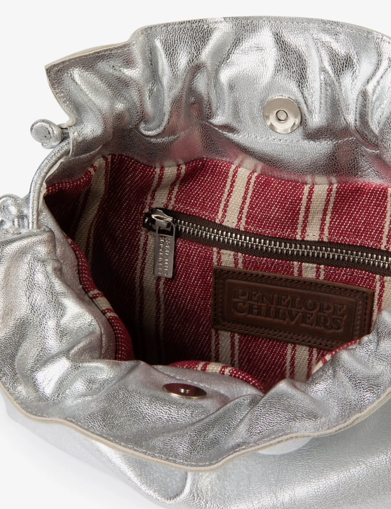 Penelope Chilvers Puffball Leather Clutch