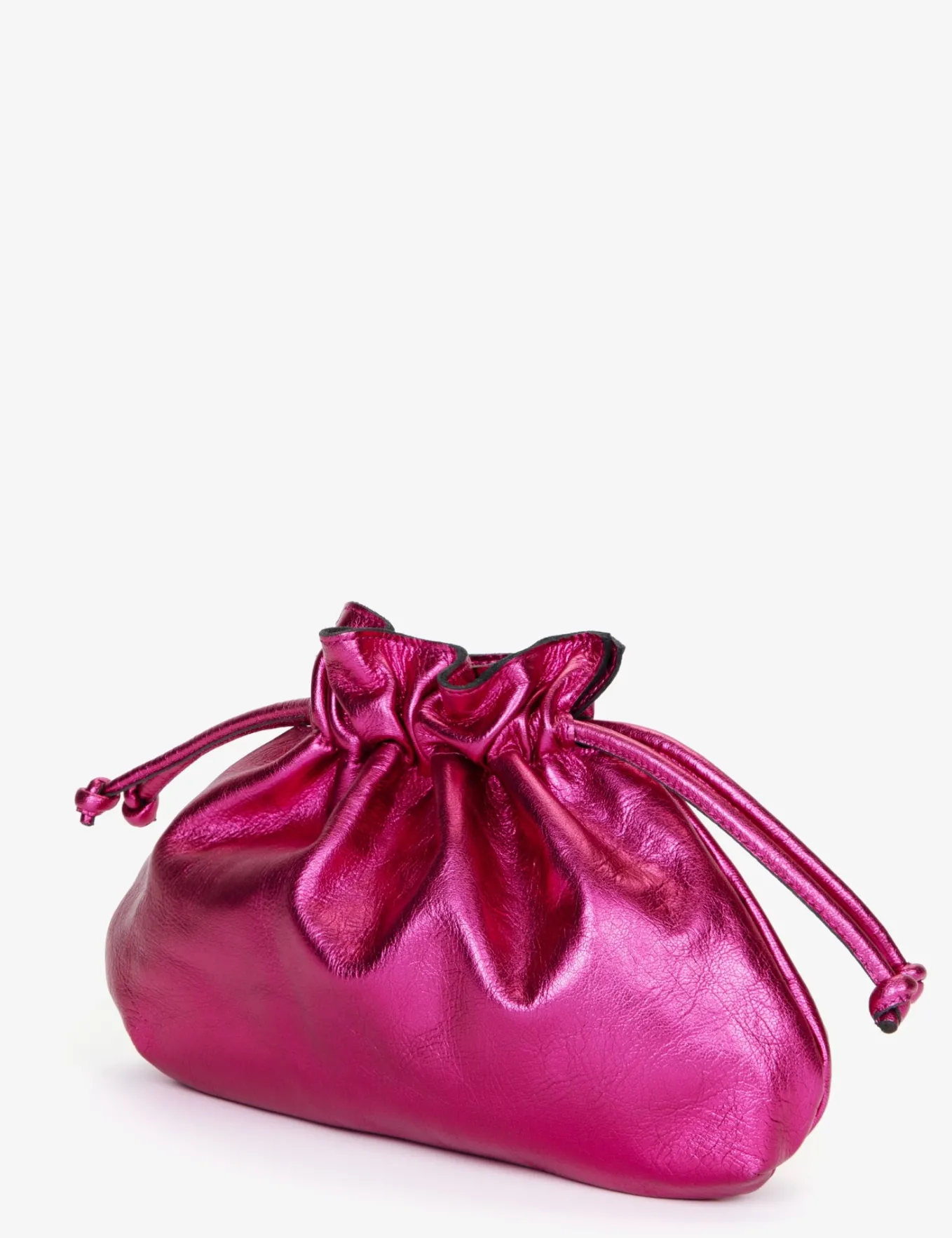Penelope Chilvers Puffball Leather Clutch
