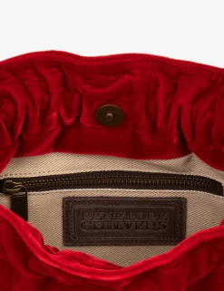 Penelope Chilvers Puffball Velvet Clutch