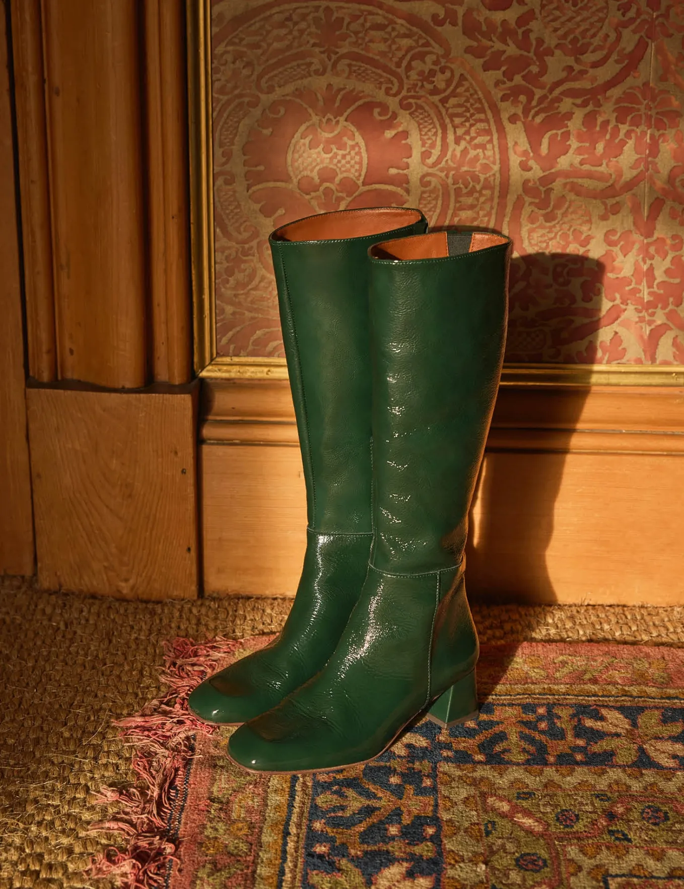 Penelope Chilvers Sinatra Patent Leather Boot