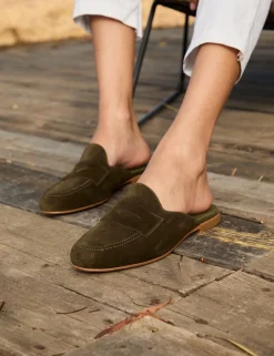 Penelope Chilvers Valentina Suede Backless Loafer
