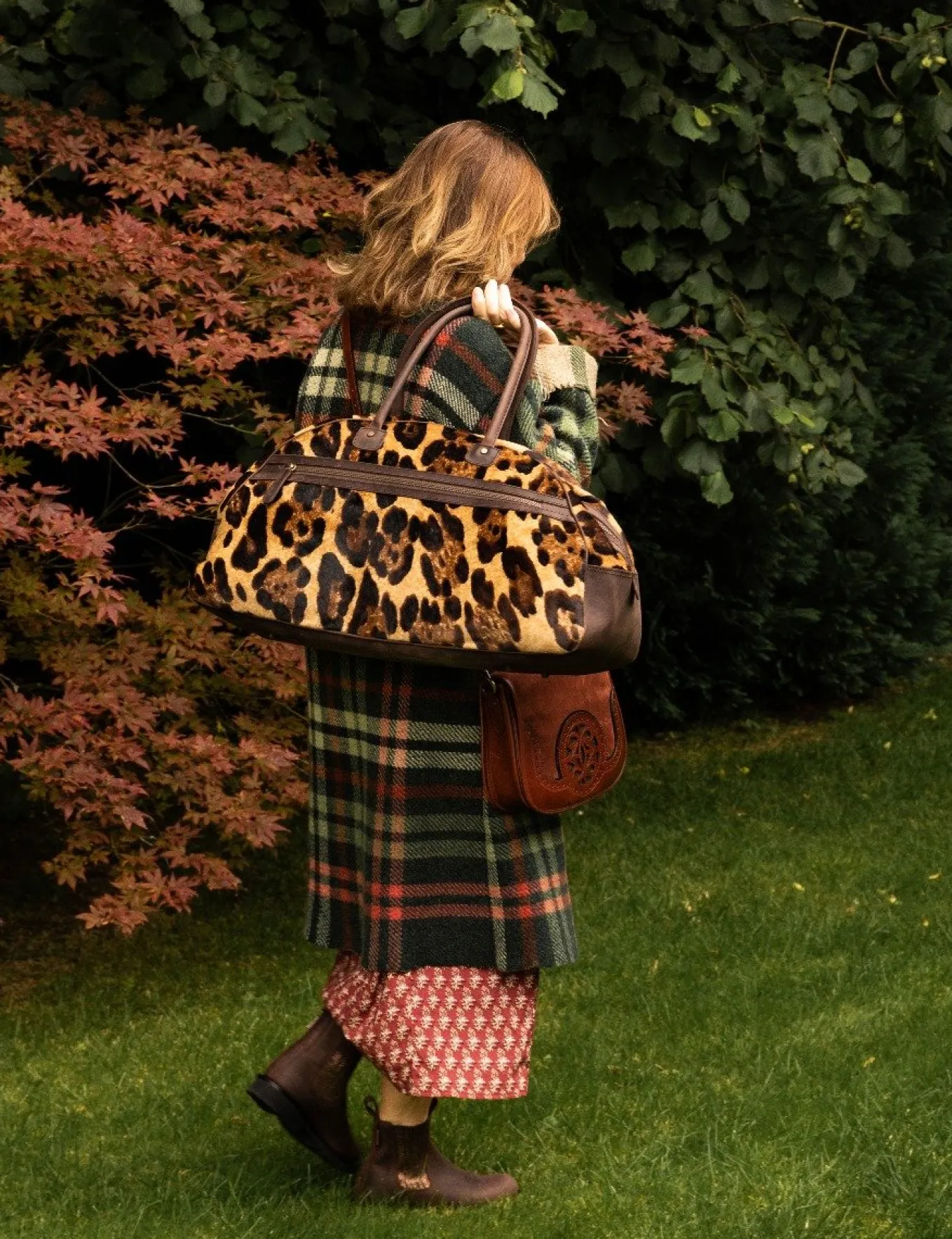 Penelope Chilvers Weekender Tortoiseshell Pony Bag